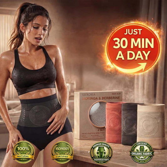 🏆Ends Today: 70% OFF! 💦🍕LUXORA® 𝐌𝐨𝐫𝐢𝐧𝐠𝐚 & 𝐁𝐞𝐫𝐛𝐞𝐫𝐢𝐧𝐞 4‑In‑1 Micro‑Particle Sculpting & Fat‑Burn Shorts