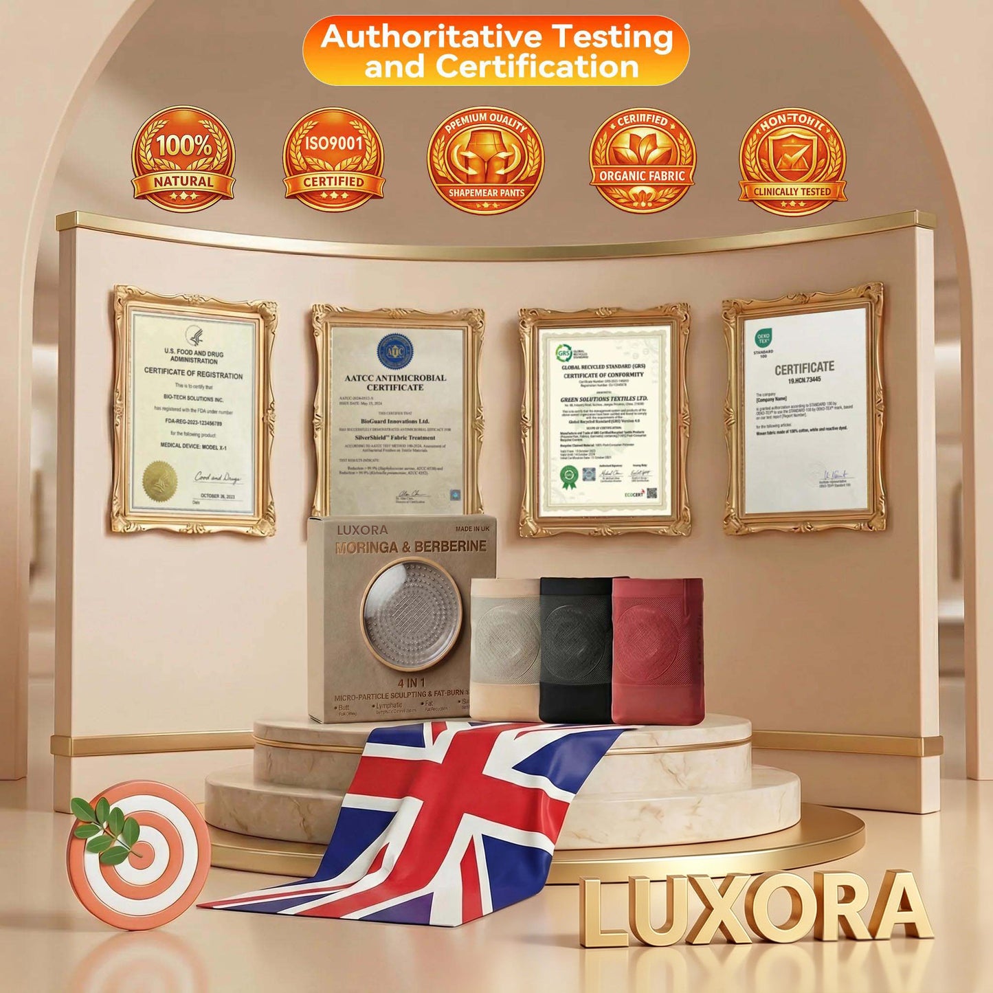🏆Ends Today: 70% OFF! 💦🍕LUXORA® 𝐌𝐨𝐫𝐢𝐧𝐠𝐚 & 𝐁𝐞𝐫𝐛𝐞𝐫𝐢𝐧𝐞 4‑In‑1 Micro‑Particle Sculpting & Fat‑Burn Shorts